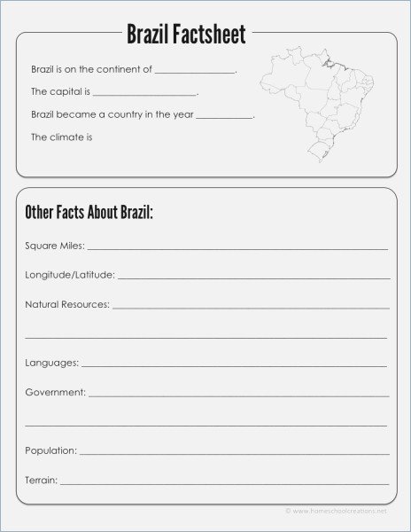 Brazil Geography Printables Free Printable Download â Webmart Me
